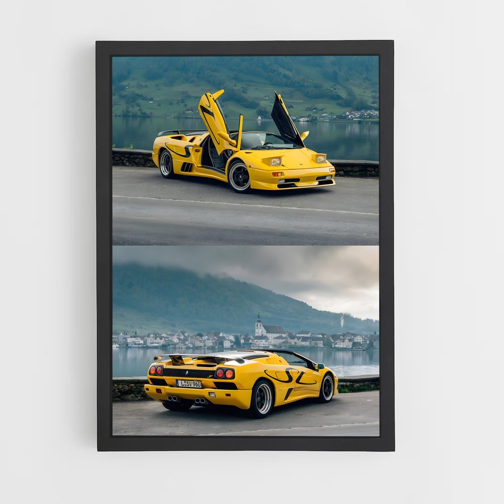 Poster Diablo sur Route – affiche Lamborghini (vue 2)